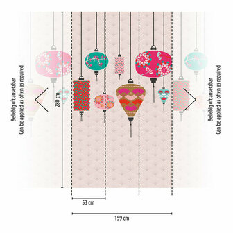 AS Creation The Wall Roze - 38248-1 - 382481 - Roze / Turquoise Behang