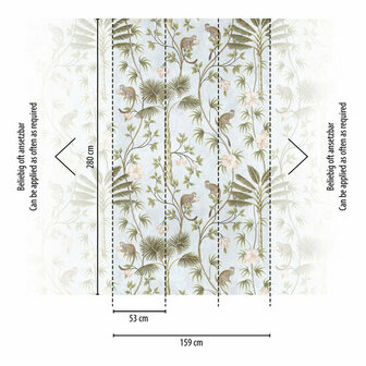 AS Creation The Wall Groen - 38231-1 - 382311 - Groen / Turquoise Behang