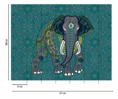 AS Creation The Wall Blauw - 38262-1 - 382621 - Blauw / Grijs Behang