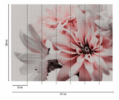 AS Creation The Wall Roze - 38270-1 - 382701 - Roze / Wit Behang