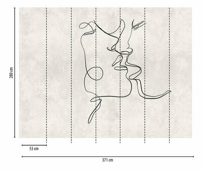 AS Creation The Wall Grijs - 38284-1 - 382841 - Grijs / Zwart Behang