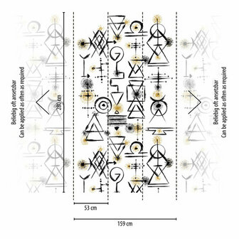 AS Creation The Wall Travel Styles Wit - 39198-1 - 391981 / Zwart Behang