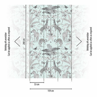 AS Creation The Wall Travel Styles Zwart - 39205-1 - 392051 / Wit Behang