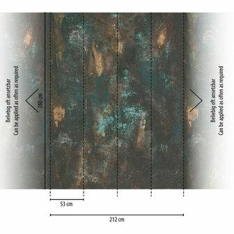 AS Creation The Wall Travel Styles Zwart / Groen - 39232-1 - 392321 Behang