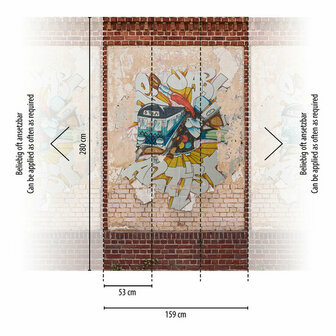 AS Creation The Wall Travel Styles Bruin - 39240-1 - 392401 - Bruin / Beige Behang