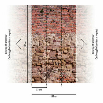 AS Creation The Wall Travel Styles Rood - 39246-1 - 392461 / Bruin Behang