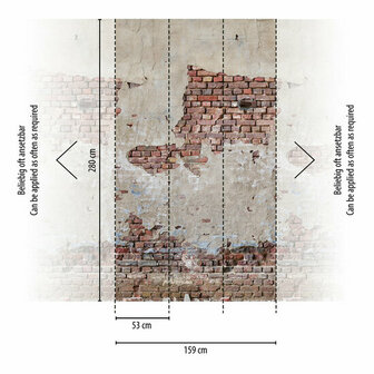 AS Creation The Wall Travel Styles Beige - 39256-1 - 392561 - Beige / Rood Behang
