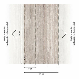 AS Creation The Wall Travel Styles Grijs - 39257-1 - 392571 / Creme Behang