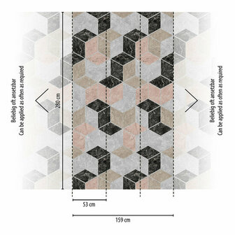 AS Creation The Wall Travel Styles Grijs - 39319-1 - 393191 - Grijs / Beige Behang