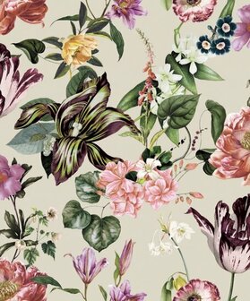 Noordwand Flora MB 47461 Beige - Groen - Roze Behang