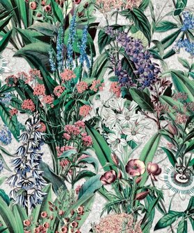 Noordwand Flora MB 47477 Groen - Roze Behang