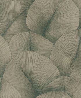 Noordwand Kumano 34513 Metallic - Groen Behang