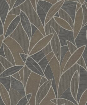 Noordwand Allure AL26234 Grijs - Bruin - Metallic Behang