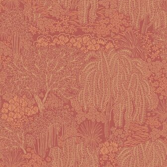 Noordwand Allure AL26263 Rood - Metallic Behang
