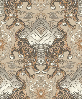 Dutch First Class Khalili 65910 Taupe Behang