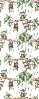 Noordwand Kids Walls Little Adventures 45852 Bruin - Groen Behang