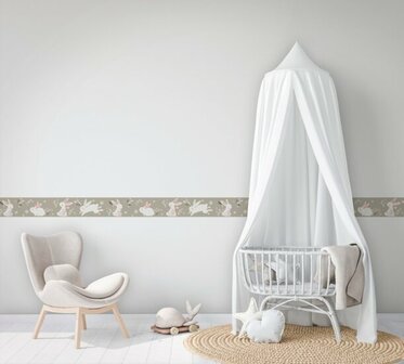 Noordwand Kids Walls Little Adventures Randje 45862 Wit - Grijs - Roze Behang