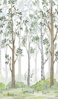 Noordwand Kids Walls Little Adventures 45869 Groen - Bruin Behang