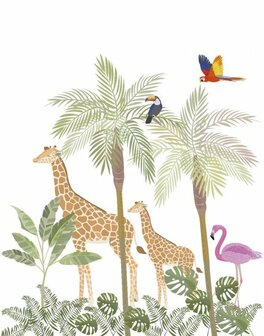 Noordwand Kids Walls Little Adventures 45884 Groen - Bruin Behang