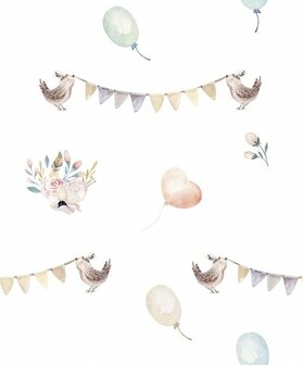 Noordwand Kids Walls Little Adventures 45887 Bruin - Beige - Blauw - Oranje Behang