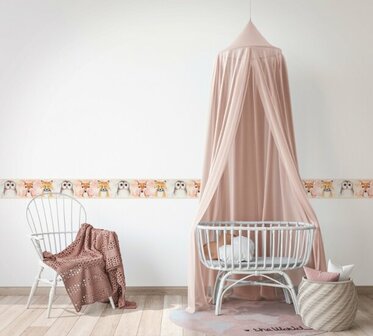 Noordwand Kids Walls Little Adventures Randje 45890 Roze - Beige - Bruin Behang