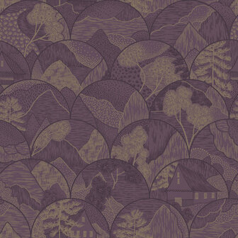 Dutch First Class Alchemy Plum 65882 Behang