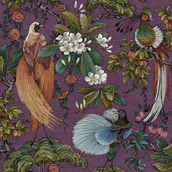 Dutch First Class Casading Gardens Plum 89091400 Behang