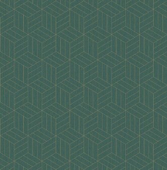 Dutch First Class Euphorie Groen/goud EF1002 Behang