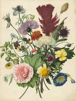 FBK Rijksmuseum Boeket Bloemen Jaartal 1680 RM31 Behang