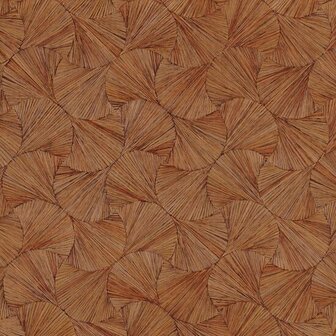 Casamance Archipel 75321222 - Bruin / Rood Behang