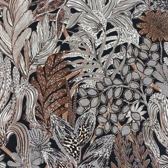 Casamance Blossom 74320528 - Blauw Behang