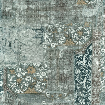 Casamance Ceylan 74533376 - Groen / Wit Behang