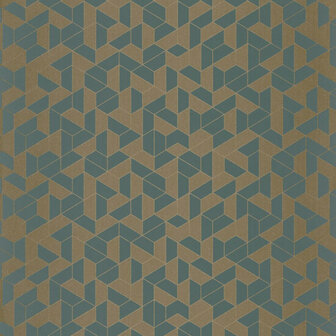Casamance Delta 74580204 - Groen Behang