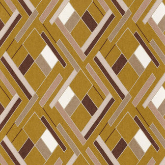 Casamance Delta 74632445 - Geel Behang