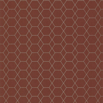 Casamance Delta A72152550 - Oranje Behang