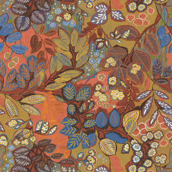 Casamance Ete Indien 75091120 - Oranje Behang