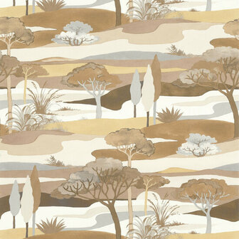 Casamance L&#039;&Icirc;le Aux Oiseaux 75870100 - Beige Behang