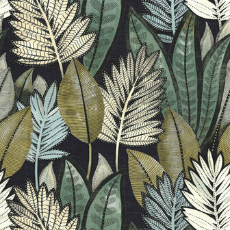 Casamance Manille 74680468 - Beige / Grijs Behang