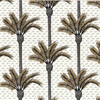 Casamance Mirage 75240100 - Wit / Beige Behang