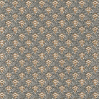 Casamance Mirage 75251120 - Bruin / Geel Behang