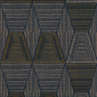 Casamance Mirage 75272140 - Blauw Behang