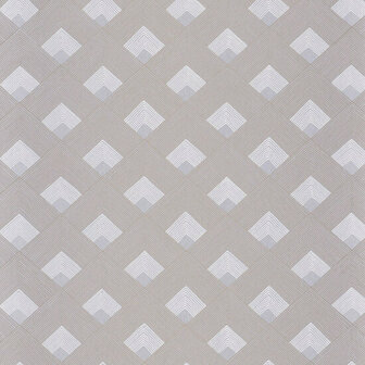 Casamance Misura 74470722 - Wit / Grijs Behang
