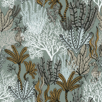 Casamance Orphee 74700100 - Groen Behang