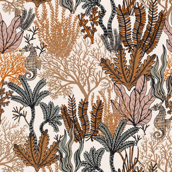 Casamance Orphee 74700202 - Oranje Behang