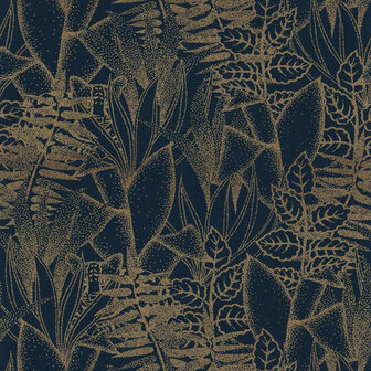Casamance Orphee 74710814 - Blauw Behang