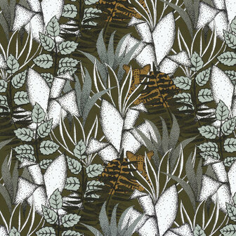 Casamance Orphee 74731734 - Groen Behang