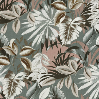 Casamance Rio Madeira 74260150 - Groen / Roze Behang