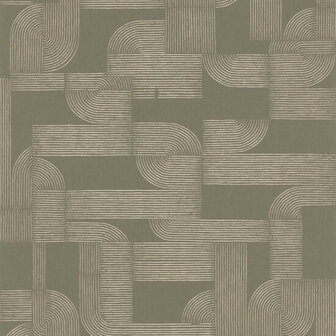 Casamance Select 8 A75701528 - Groen / Wit Behang