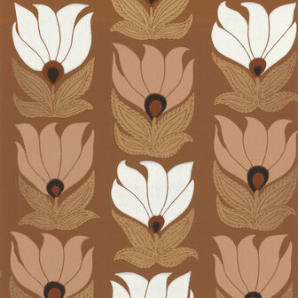 Casamance Square Jasmin 75690916 - Oranje / Roze Behang