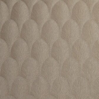 Casamance M&eacute;tal 75781528 - Bruin Behang